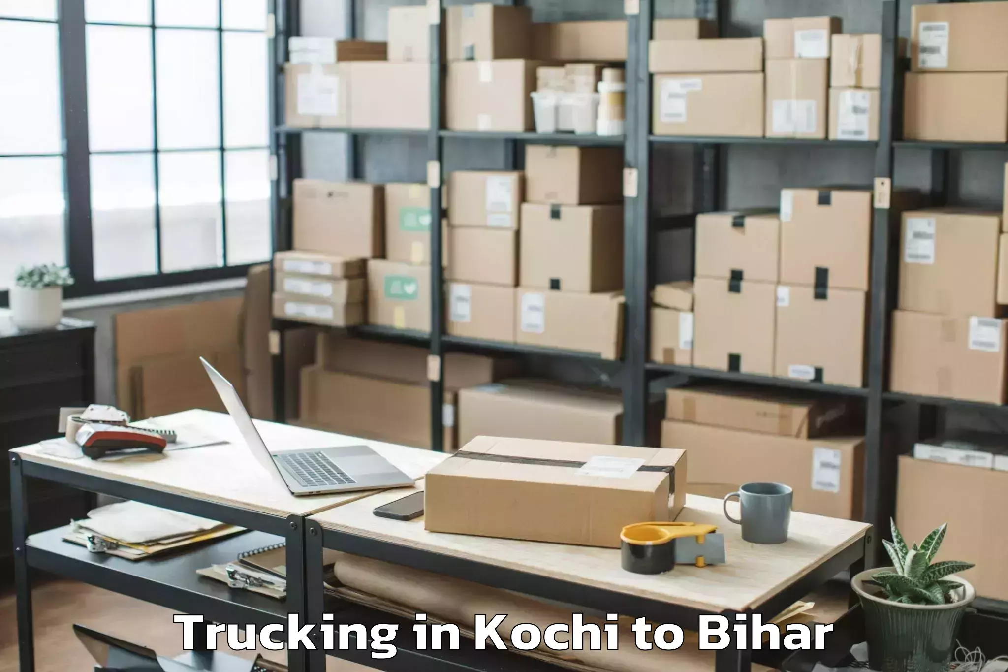 Book Kochi to Barahiya Trucking